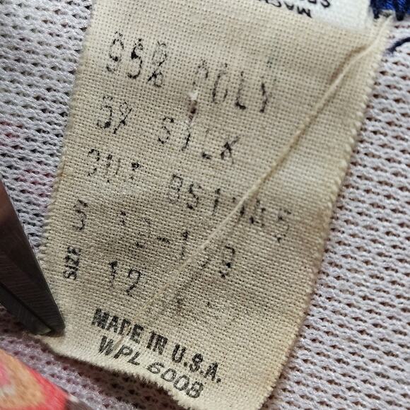 Vintage 70s Panhandle Slim Western Shirt Womens Quilt Patch Look Poly/Silk Sz 12 - Picture 7 of 7